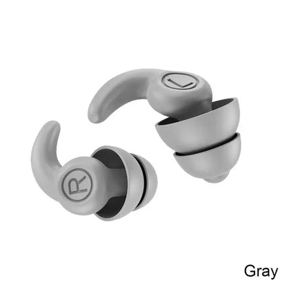 Anti Noise Silicone Earplug Sleep Noise Reduction Ear Plug Canceling Soundproof Ear Plugs Waterproof Swimming Soft Ear Protector  Dream Tech Sleep