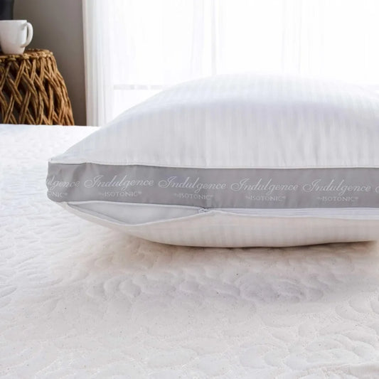 Side Sleeper Pillow 36"x20" King for Side Sleepers and Those Who Want A More Firm Full Pillow REMOVABLE DAMASK COVER  Dream Tech Sleep