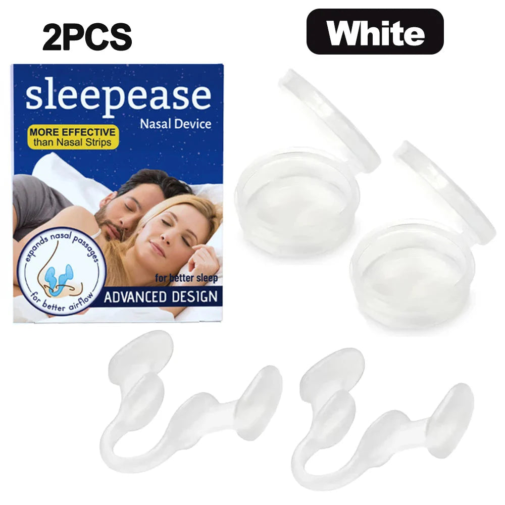 1~2Pcs Silicone Nose Clip Anti Snoring Nasal Dilator Stop Snore Aid Easy Breathe Improve Sleeping Rhinitis  Dream Tech Sleep