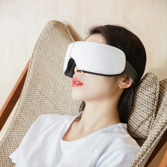 MUKASI Eye Massager with Vibration Bluetooth Music, Smart Massage Eye Mask for Eye Relax, Reduce Eye Strain, Improve Sleep  Dream Tech Sleep