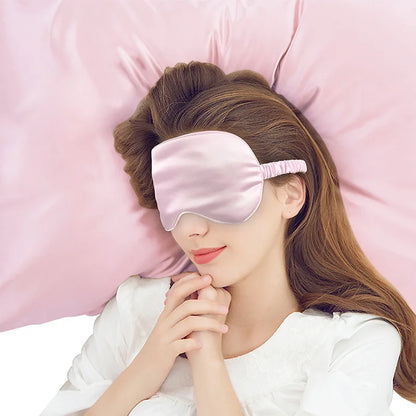 Imitated Silk Eye Mask | Breathable, Soft Comfort for Sleep & Travel  Dream Tech Sleep