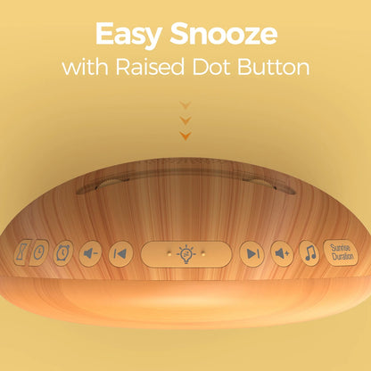 REACHER Wake Up Light Alarm Clock | Sunrise/Sunset, 8 Colors, 26 Sounds  Dream Tech Sleep
