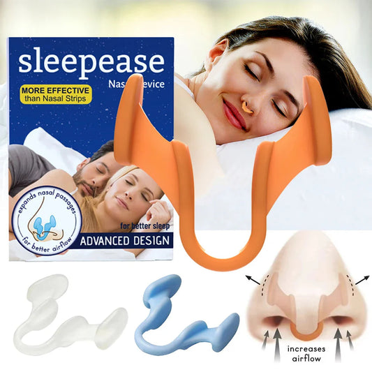 1~2Pcs Silicone Nose Clip Anti Snoring Nasal Dilator Stop Snore Aid Easy Breathe Improve Sleeping Rhinitis  Dream Tech Sleep
