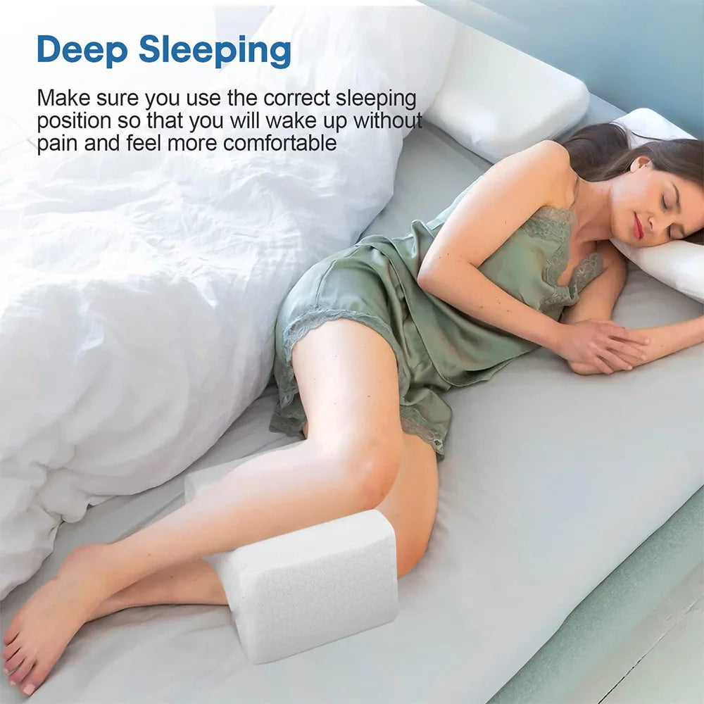 Memory Foam Knee Pillow for Orthopedic Sciatica Back Leg Hip Align Spine Pregnancy Body Pillows Back Support for Side Sleepers  Dream Tech Sleep