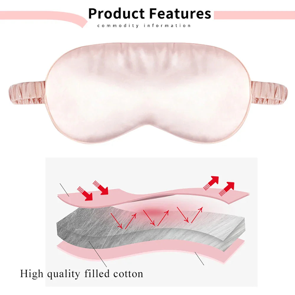 Silk Cotton Padded Eye Mask | Full Cover Light Block  Dream Tech Sleep