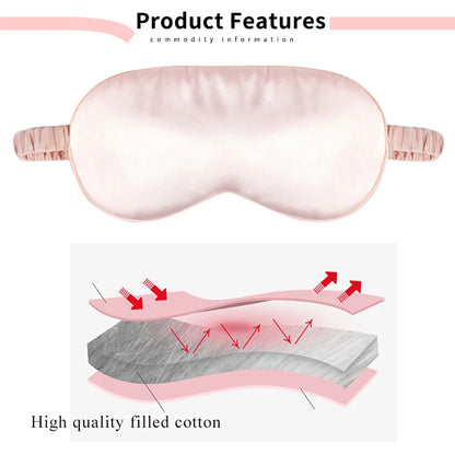 Silk Cotton Padded Eye Mask | Full Cover Light Block  Dream Tech Sleep