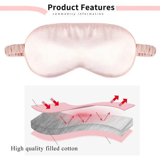 Silk Cotton Padded Eye Mask | Full Cover Light Block  Dream Tech Sleep