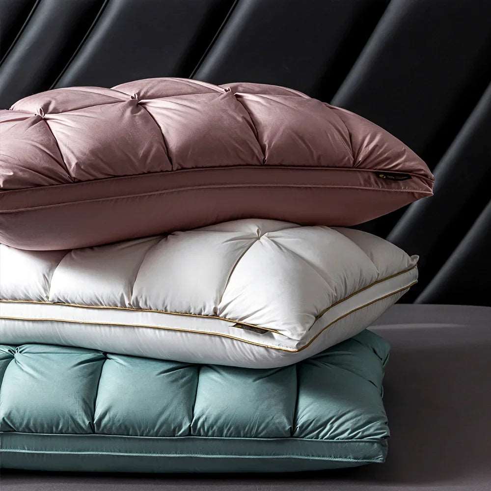 3D Bread ergonomic goose down pillow  Dream Tech Sleep