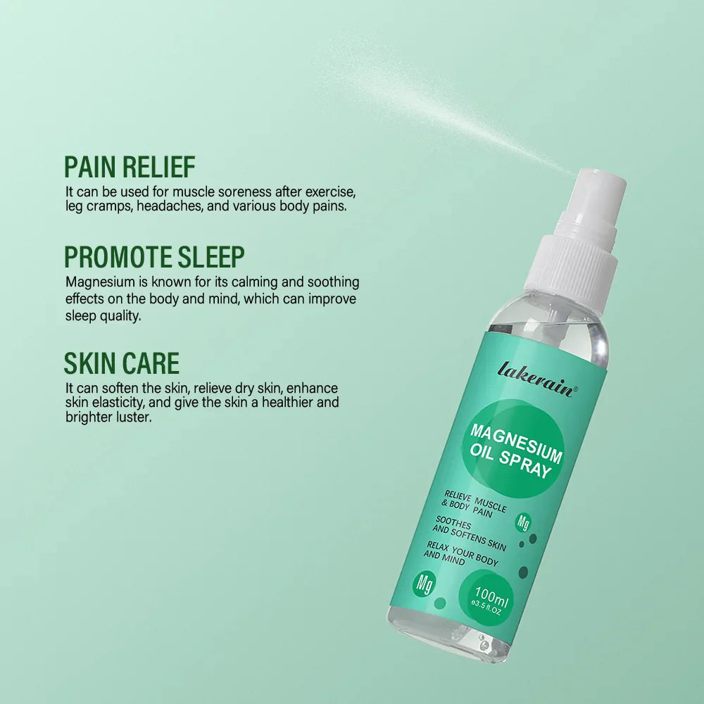 Magnesium Oil Spray | 80ml Mineral Essential Massage Oil  Dream Tech Sleep
