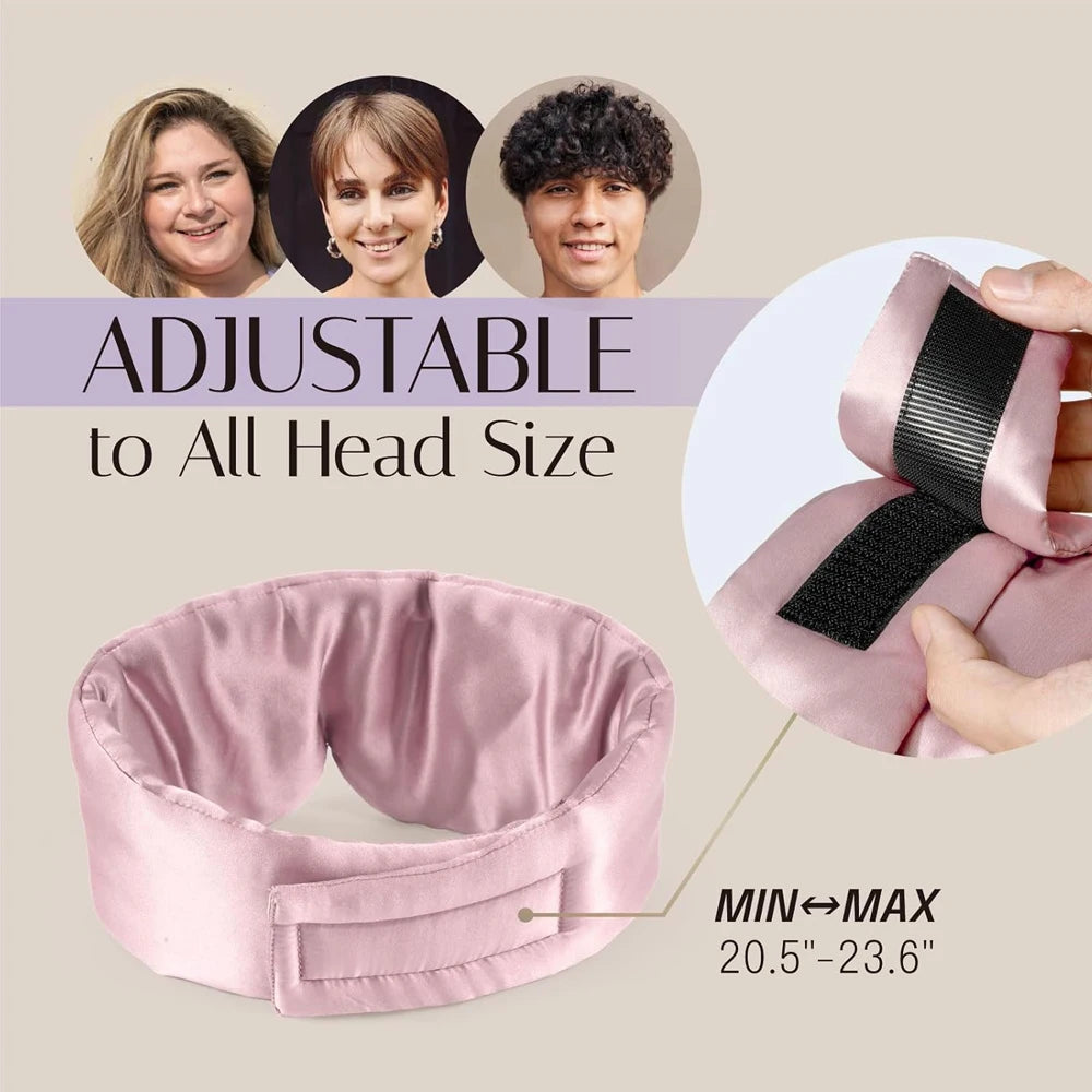 100% Mulberry Silk Sleeping Mask Eyepatch Blocking Light Eyemask Soft Padded Travel Sleeping Aid for Sleep Patch Slaapmasker  My Store