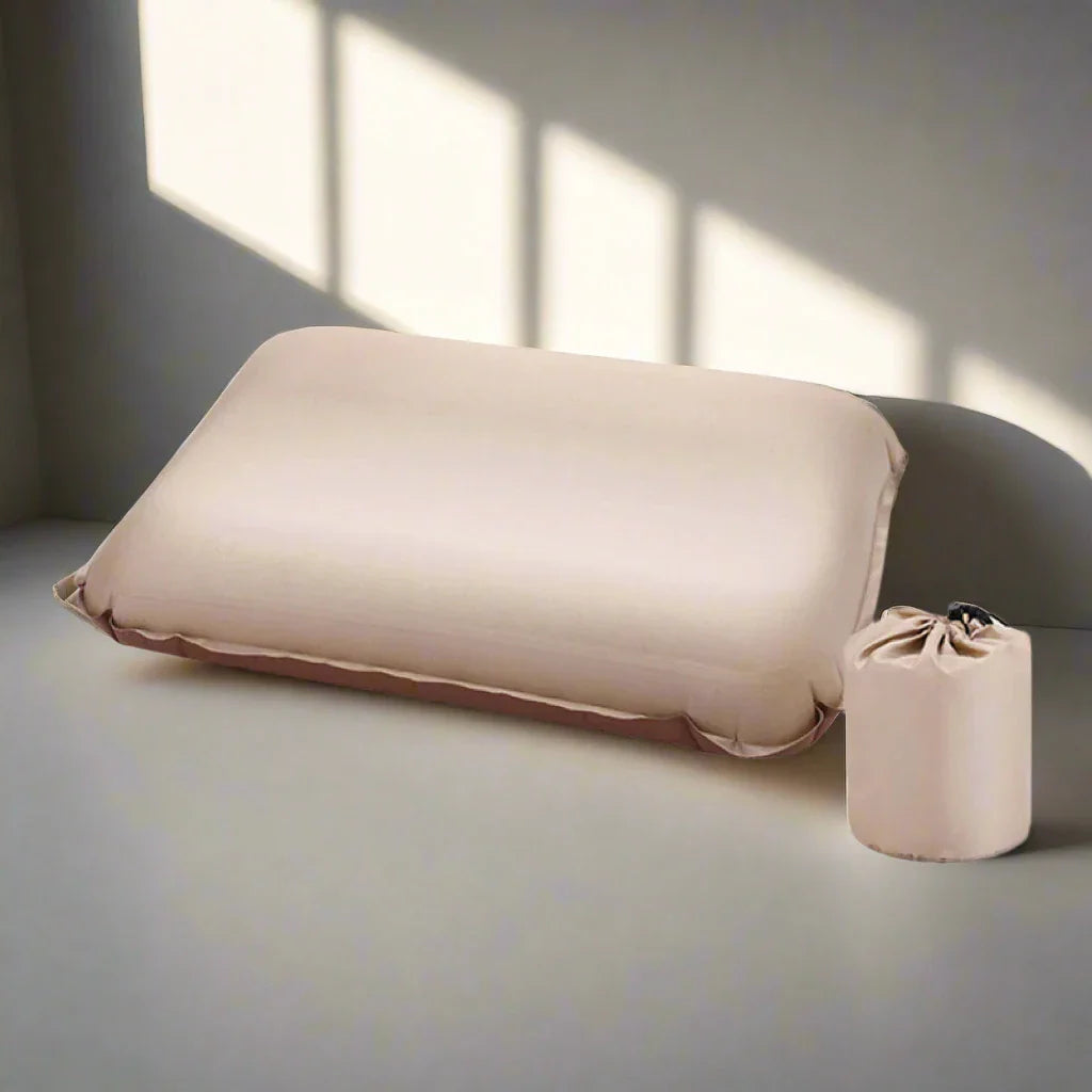 3D Ultralight Self-Inflating Camping Pillow | Compact Travel Neck Support  Dream Tech Sleep