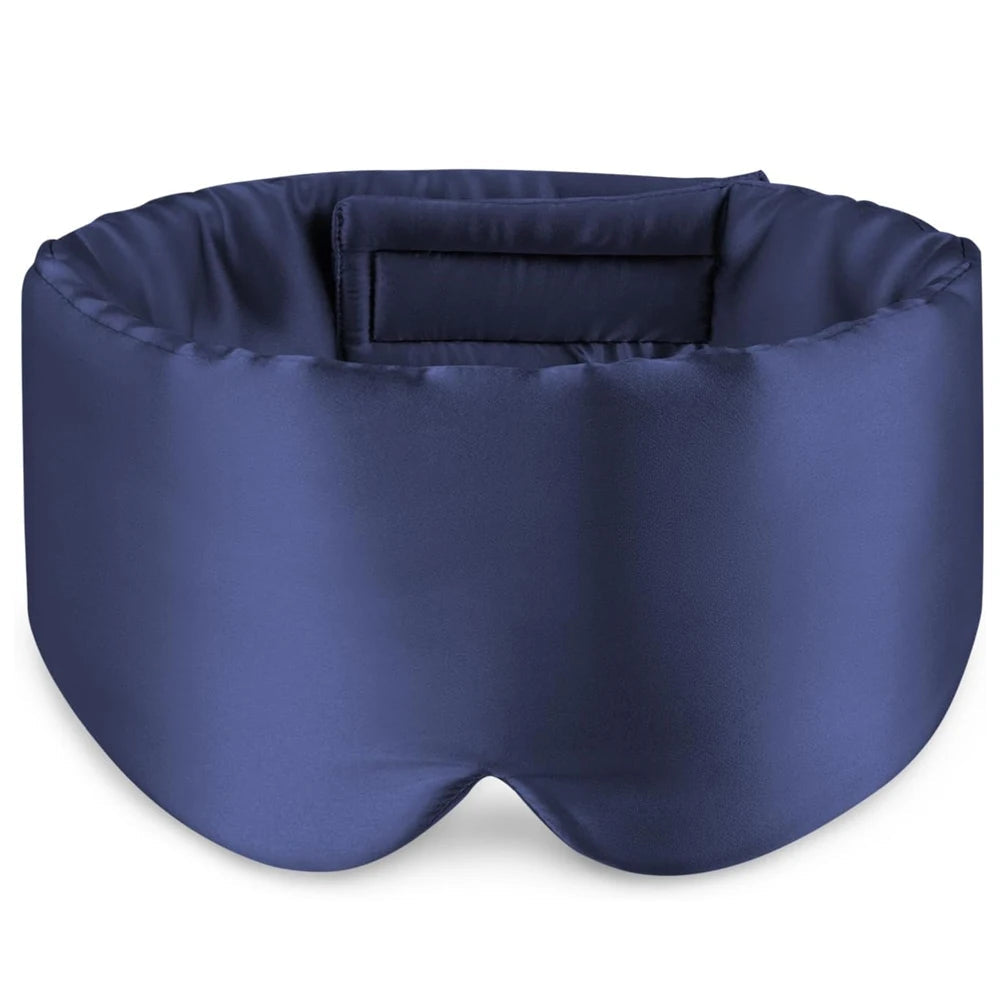 100% Mulberry Silk Sleeping Mask Eyepatch Blocking Light Eyemask Soft Padded Travel Sleeping Aid for Sleep Patch Slaapmasker  My Store