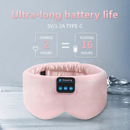 Soft Sleep Mask Bluetooth Wireless Headphones Sleeping Headphones Adjustable Music Eye Mask Silk for Sleeping Mask EyeMask Sleep  Dream Tech Sleep