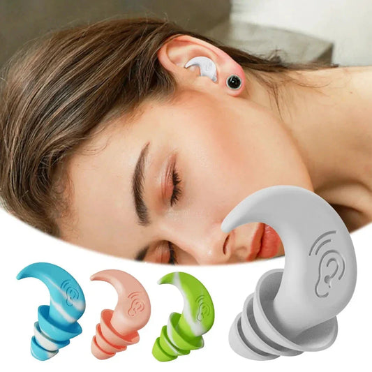 Anti Noise Silicone Earplug Sleep Noise Reduction Ear Plug Canceling Soundproof Ear Plugs Waterproof Swimming Soft Ear Protector  Dream Tech Sleep