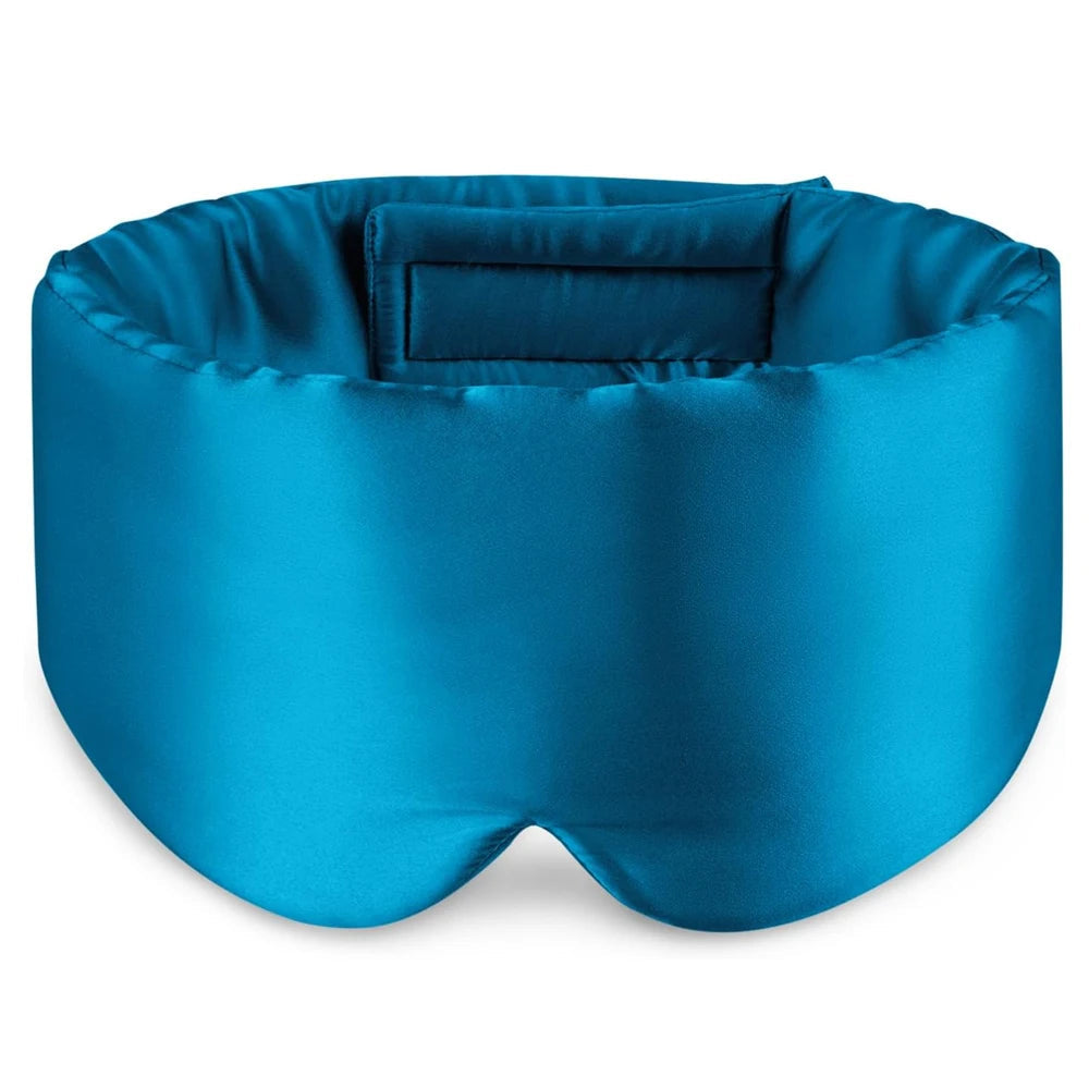 100% Mulberry Silk Sleeping Mask Eyepatch Blocking Light Eyemask Soft Padded Travel Sleeping Aid for Sleep Patch Slaapmasker  My Store