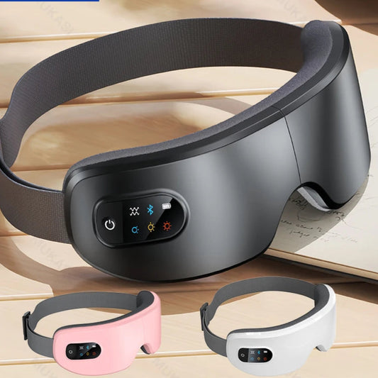 MUKASI Eye Massager with Vibration Bluetooth Music, Smart Massage Eye Mask for Eye Relax, Reduce Eye Strain, Improve Sleep  Dream Tech Sleep
