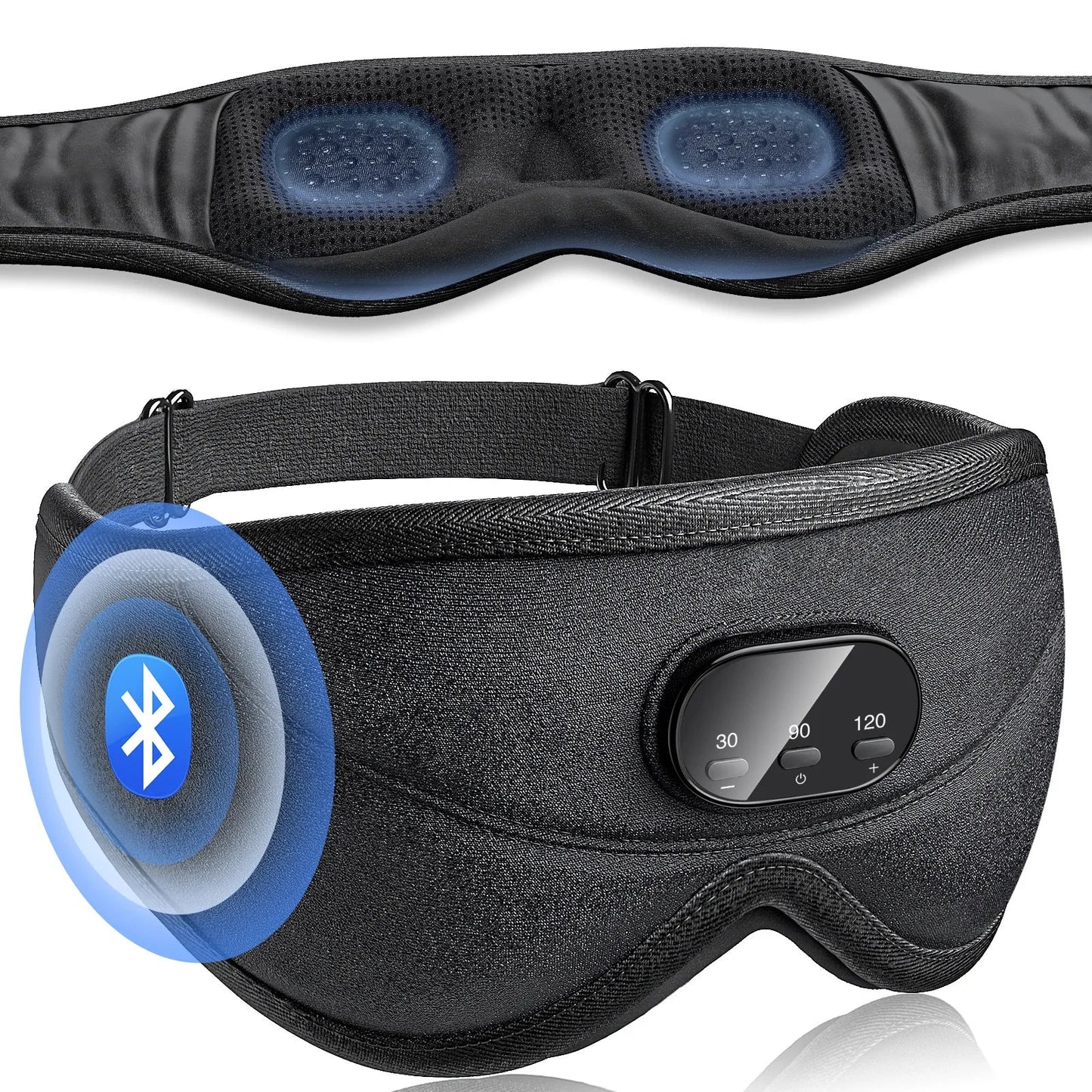 3D Bluetooth Sleeping Mask Headphones Eye Mask Comfortable Wireless Music Sleep Mask Noise Reduction Blackout Sleeping Mask  My Store