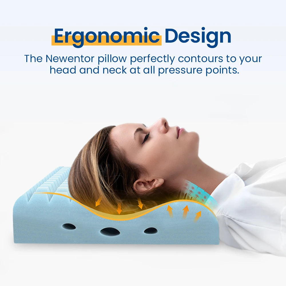 Memory Foam Pillow for Sleeping Adjustable Height Ergonomic Neck Shoulder Pain Relief Orthopedic Contour Sleeping Neck Pillow  Dream Tech Sleep