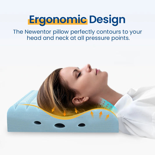 Memory Foam Pillow for Sleeping Adjustable Height Ergonomic Neck Shoulder Pain Relief Orthopedic Contour Sleeping Neck Pillow  Dream Tech Sleep