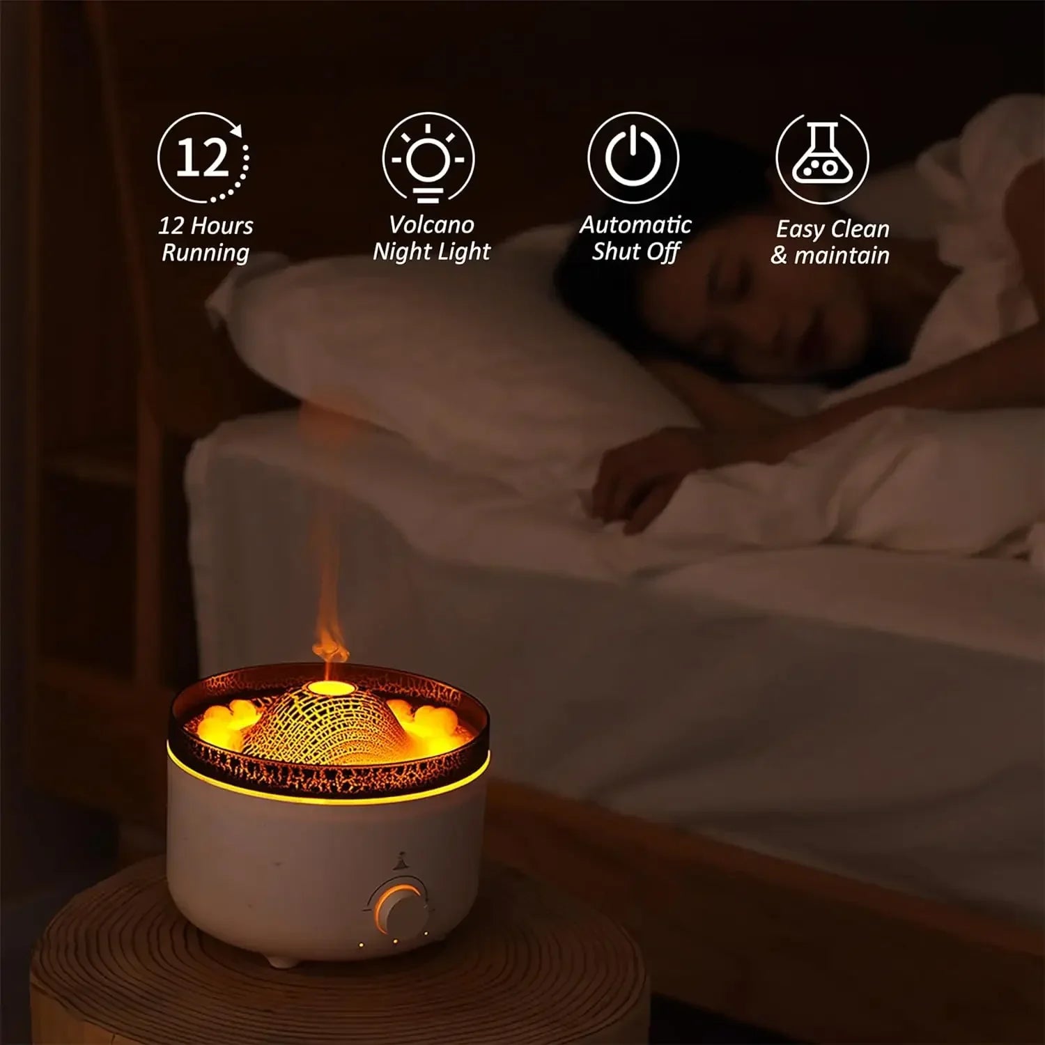 Volcano Jellyfish Aromatherapy Humidifier  Dream Tech Sleep