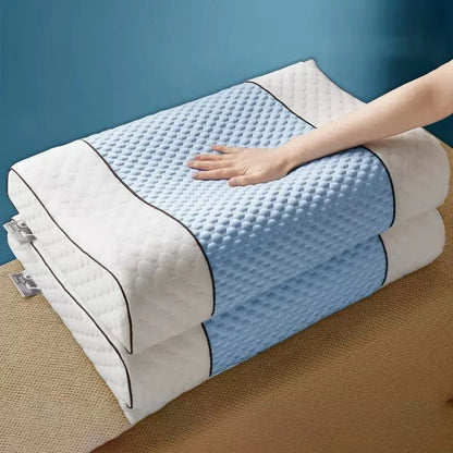 Ice Cooling Thai Latex Pillow | Slow Rebound Orthopedic Neck Support  Dream Tech Sleep