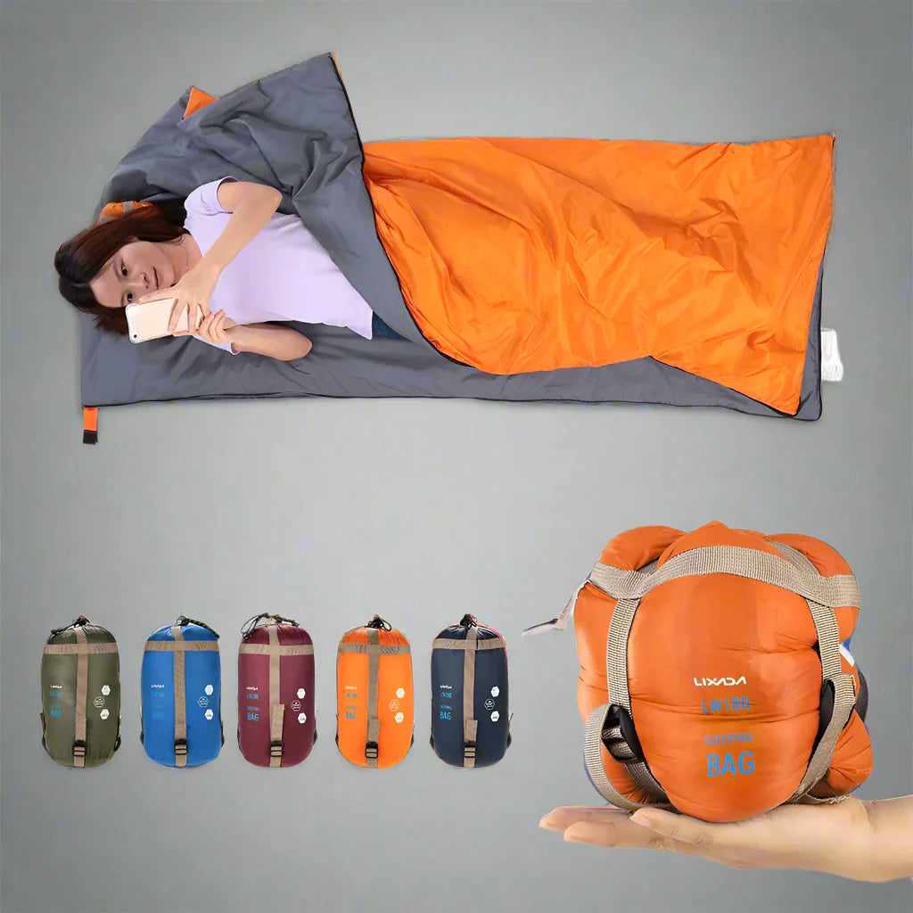 LIXADA 190*75cm Envelope Sleeping Bag Adult Camping Outdoor Mini Walking beach Sleeping Bags Ultralight Travel Bag Spring Autumn  Dream Tech Sleep