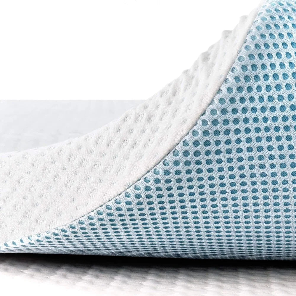 High Density Gel-Infused Memory Foam Mattress Topper – Cooling Bed Topper Pad  Dream Tech Sleep