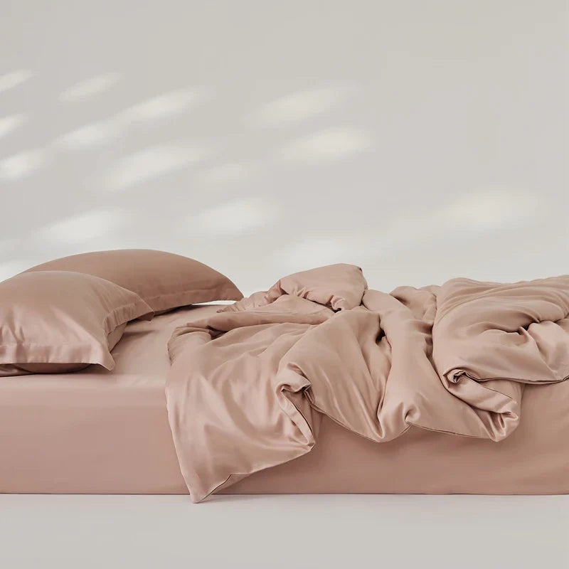 Organic Bamboo Summer Bedding Set | Luxury Bed Sheets Queen, King Size  Dream Tech Sleep