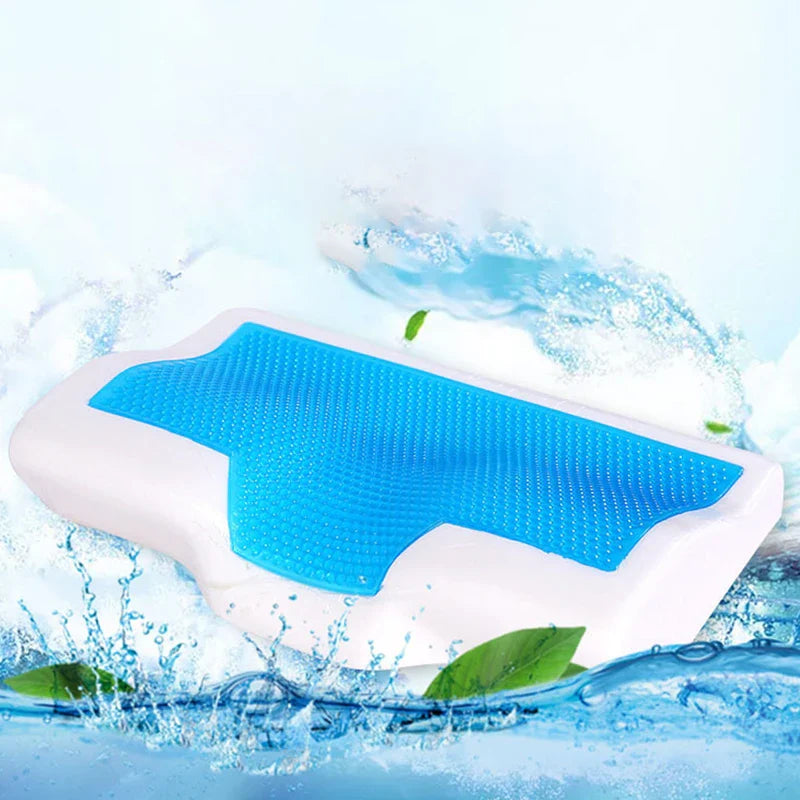 Memory Foam Gel Pillow with Ice-Cool Technology for Neck Support and Anti-Snore Relief  Dream Tech Sleep