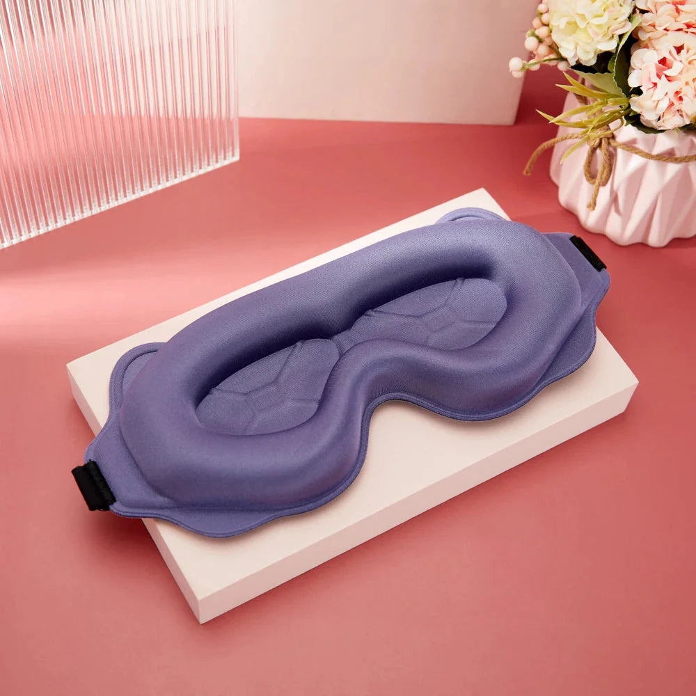 3D Sleep Mask Sleeping Aid Blindfold Block Out Light Portable Soft Memory Foam Face Mask Eyeshade Comfort Three Dimension Design  Dream Tech Sleep