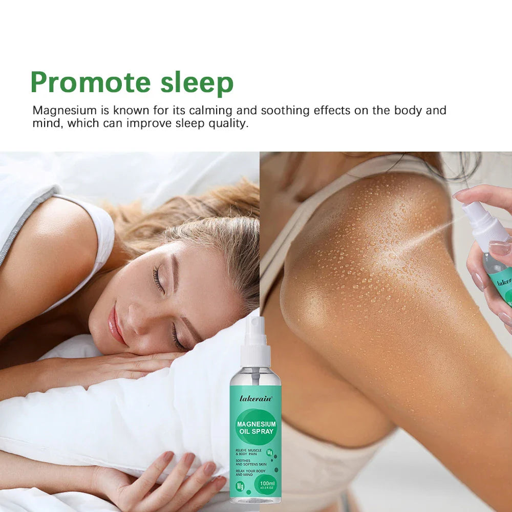 Magnesium Oil Spray | 80ml Mineral Essential Massage Oil  Dream Tech Sleep