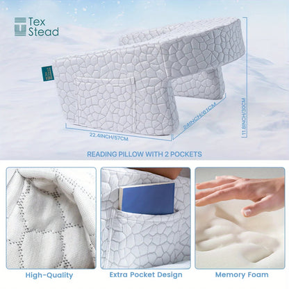 gaming armrest pillow, memory foam reading pillow, oversized support cushion, removable washable cover,,long session support,  My Store