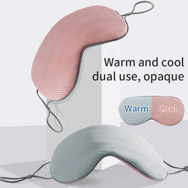 Korean Style Ice Silk Dual-Use Travel Eye Mask - Light Blocking  Dream Tech Sleep