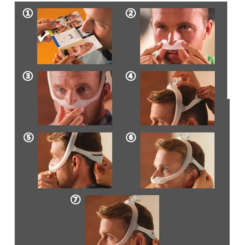 FHC Nasal Pillows - Universal Sleep Apnea Headgear with 4 Cushions  Dream Tech Sleep