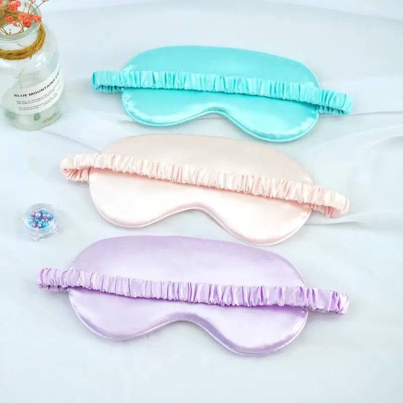 Imitated Silk Eye Mask | Breathable, Soft Comfort for Sleep & Travel  Dream Tech Sleep