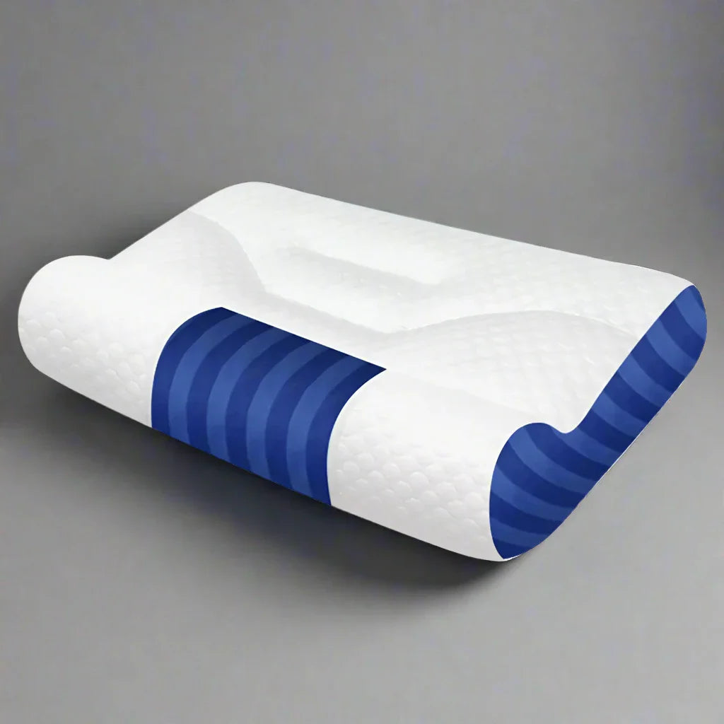 Ergonomic Goose Down Pillow with Memory Foam for Cervical Support  Dream Tech Sleep