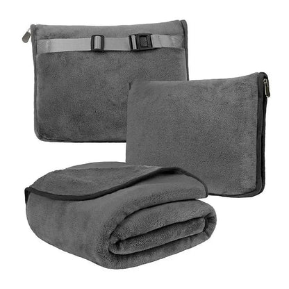 Coral Fleece Airplane Blankets Soft Warm Fluffy Multi Functional Portable Cuddle Cution Pillow 2 in 1 Travel Blankets  My Store