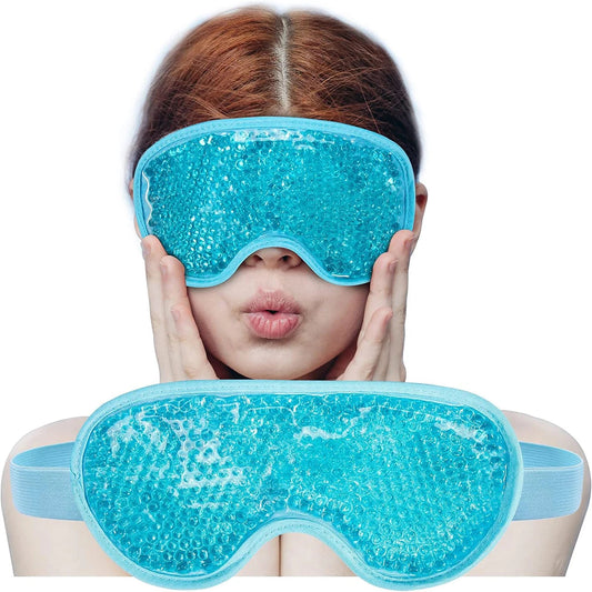 PVC Eye Mask Cooling Eye Mask Hot Cold Compress Gel Beads Eye Mask for Puffy Eyes Dark Circles Reduce Eyes Dry Sleep Eyes Mask  My Store