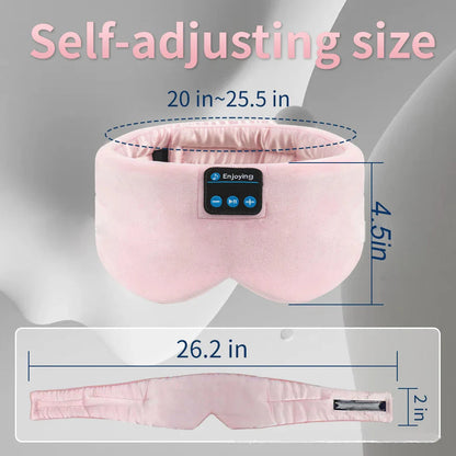 Soft Sleep Mask Bluetooth Wireless Headphones Sleeping Headphones Adjustable Music Eye Mask Silk for Sleeping Mask EyeMask Sleep  Dream Tech Sleep