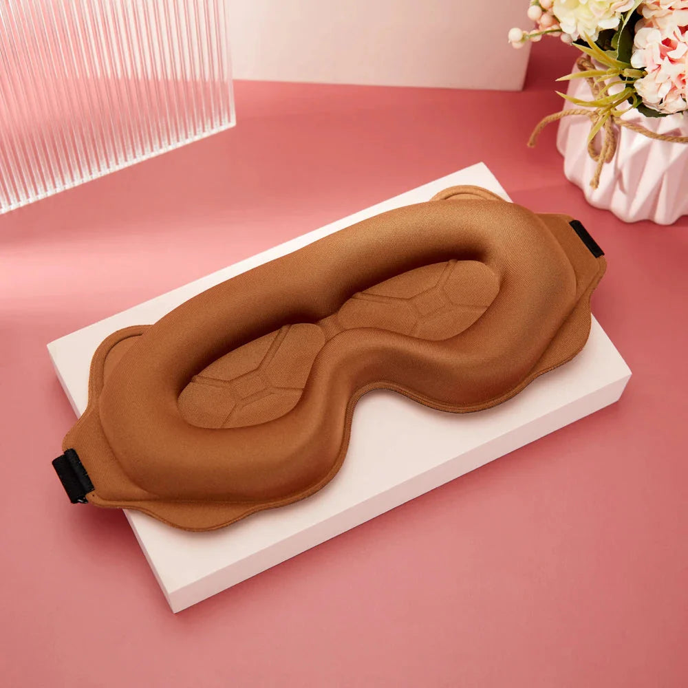 3D Sleep Mask Sleeping Aid Blindfold Block Out Light Portable Soft Memory Foam Face Mask Eyeshade Comfort Three Dimension Design  Dream Tech Sleep