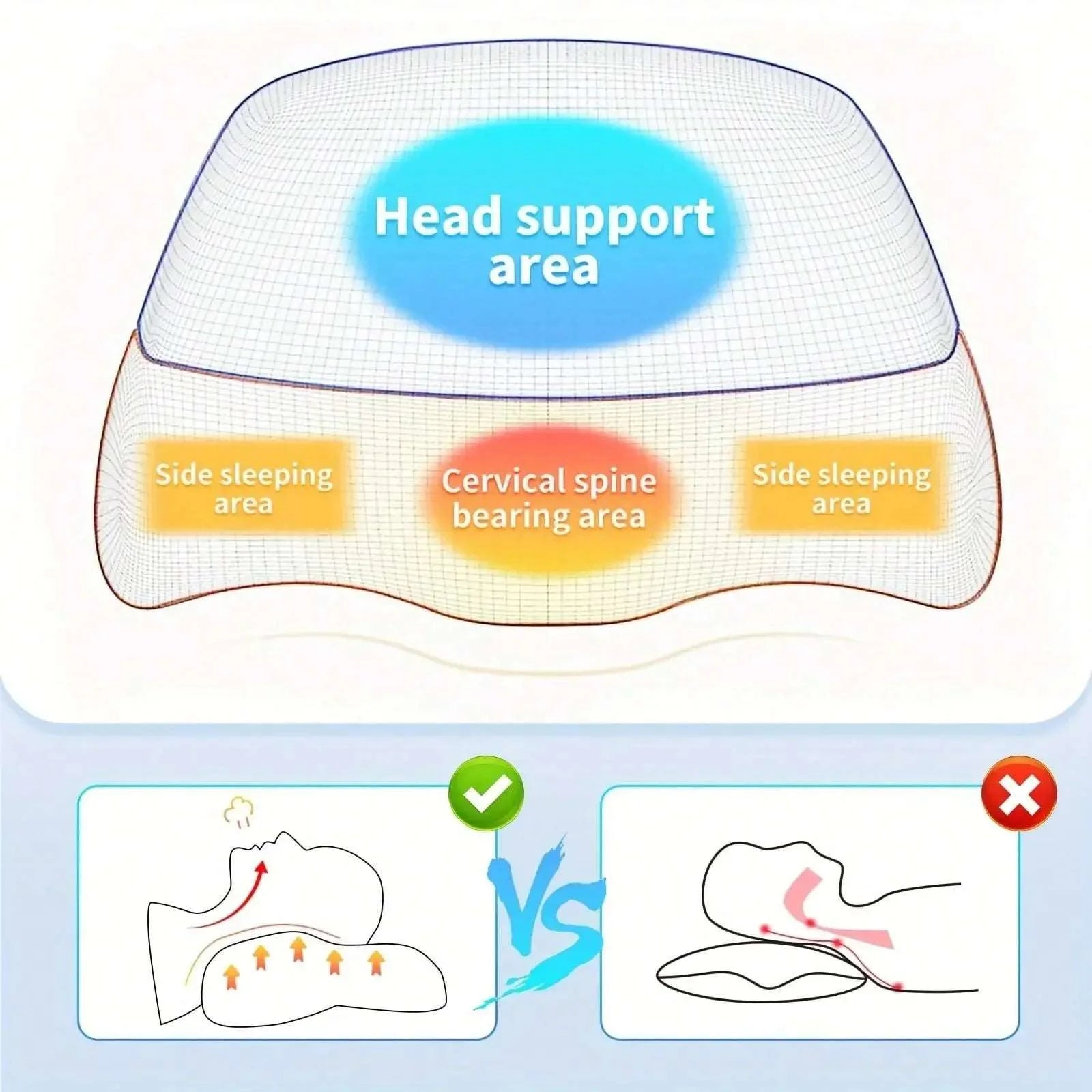 Adjustable Memory Foam Neck Pillow  Dream Tech Sleep