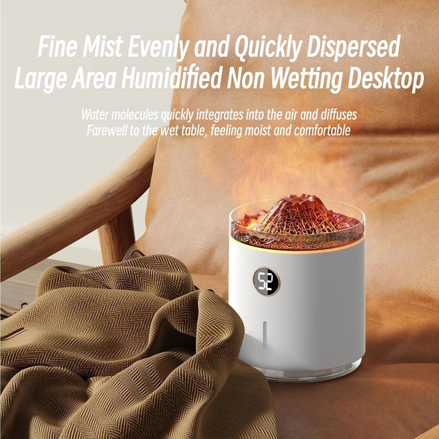 Volcano Flame Essential Oil Aroma Diffuser 350ML  Dream Tech Sleep