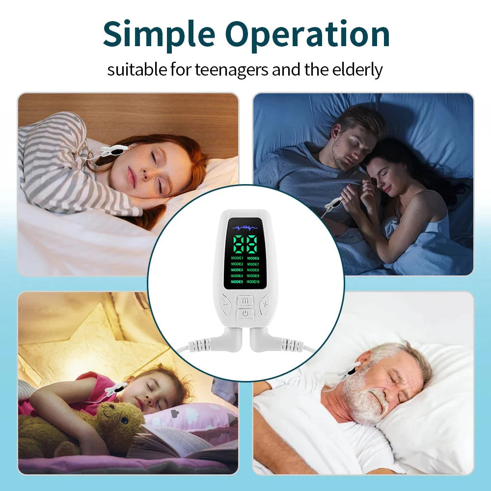 10 Modes Sleep Aid Device Microcurrent CES Sleeping Instrument Insomnia Anxiety Depression Machine Fast Sleeping Health Care  Dream Tech Sleep