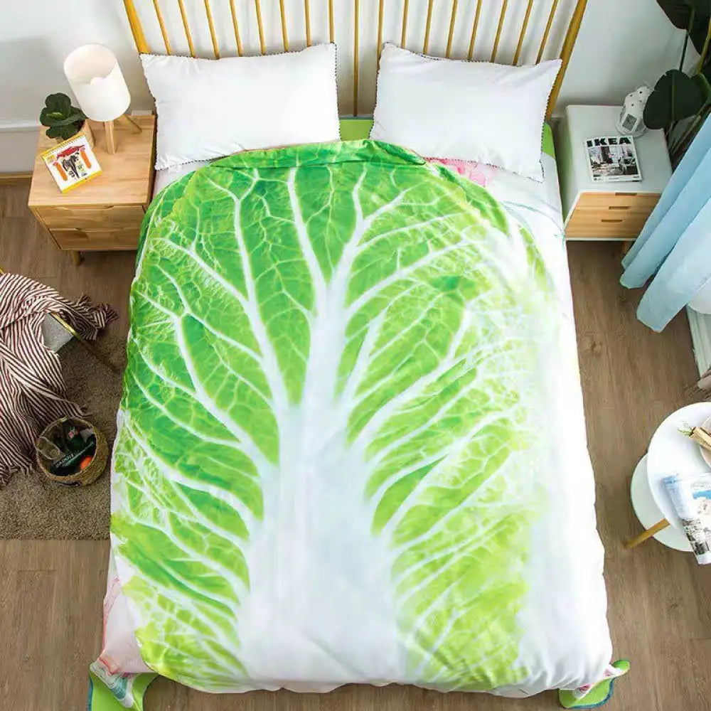 Double-Sided Flannel Creative Appearance Home Sofa Cabbage Blanket  Dream Tech Sleep