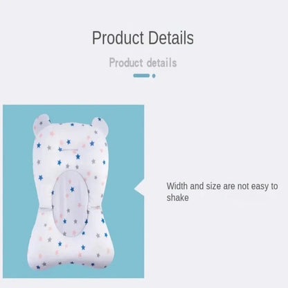 Baby Bath Seat Support Mat Infant Anti-Slip Soft Comfort Body Cushion Foldable Baby Bath Tub Pad Chair Newborn Bathtub Pillow  Dream Tech Sleep