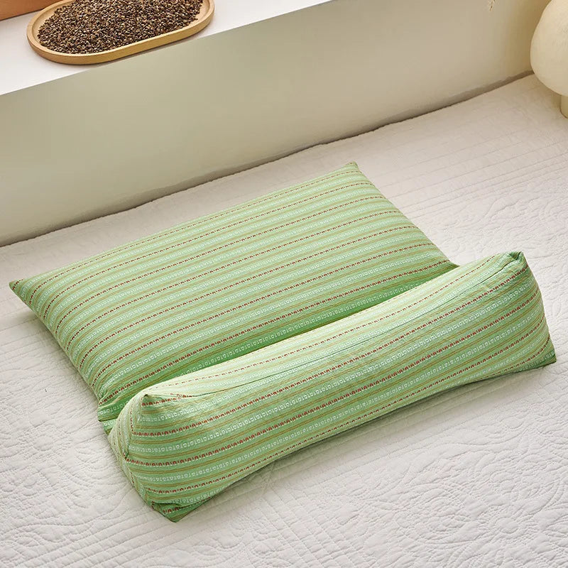 Cervical Protection Buckwheat Pillow Cotton Soft Breathable Neck Pillow Home Sleep Ergonomic Pillow Independent And Removable  My Store