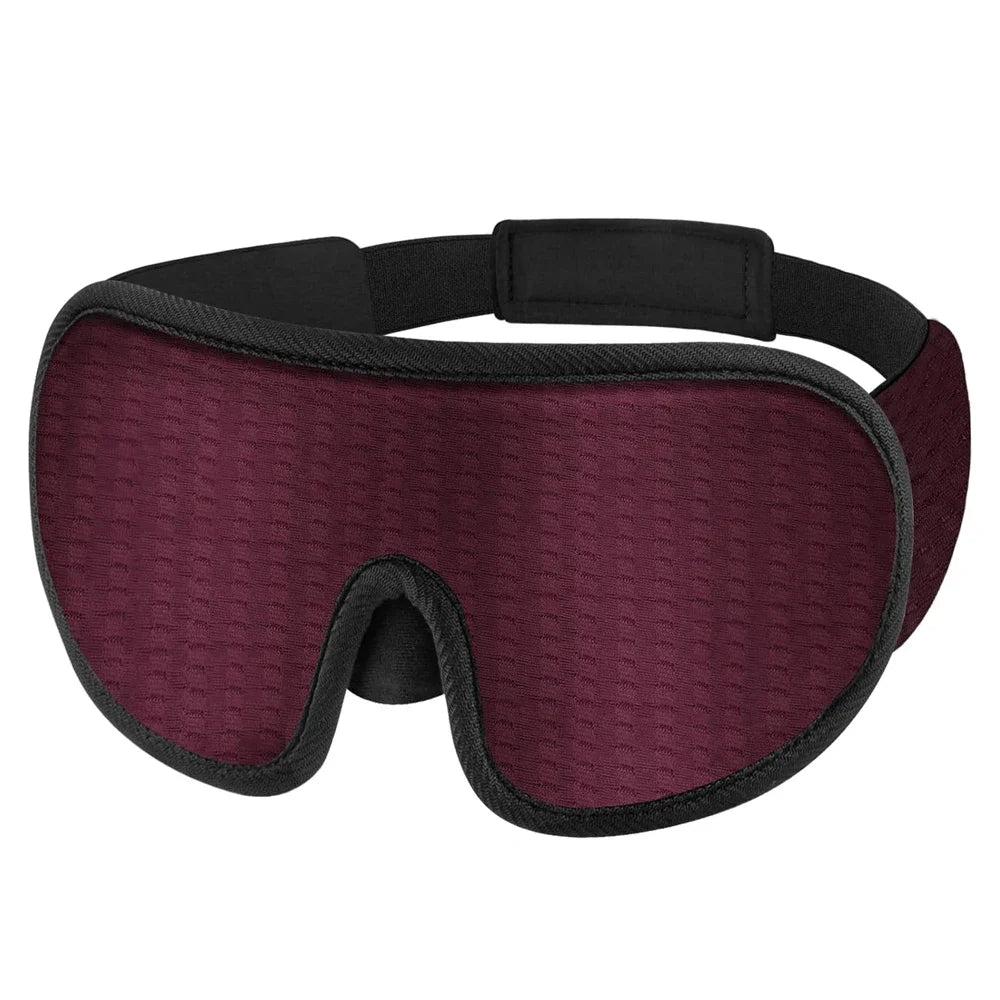 3D Sleep Mask Blindfold Sleeping Aid Eye Mask Soft Memory Foam Face Mask Eyeshade 99% Blockout Light Slaapmasker Eye Cover Patch  My Store