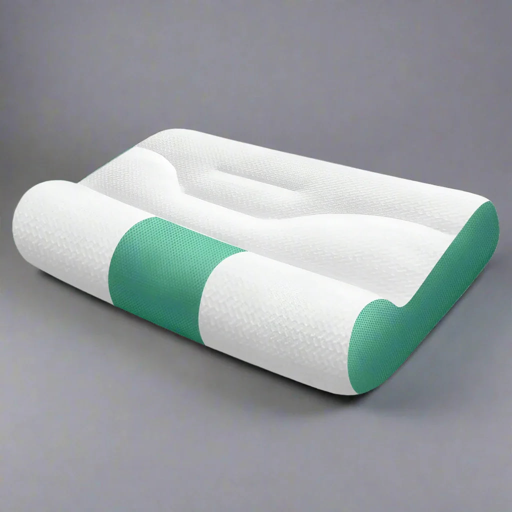Ergonomic Goose Down Pillow with Memory Foam for Cervical Support  Dream Tech Sleep