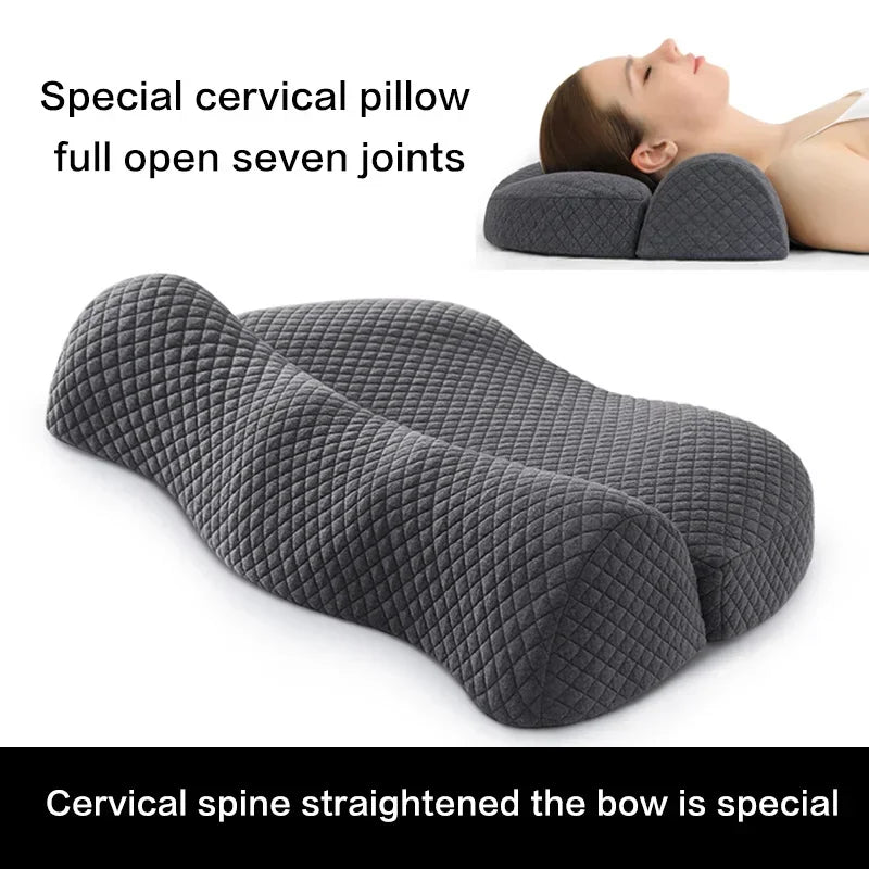 Cervical Pillow, Memory Foam Contour Pillow, Bed Pillows for Side Sleeper Ergonomic Orthopedic Sleeping Pillow  Dream Tech Sleep