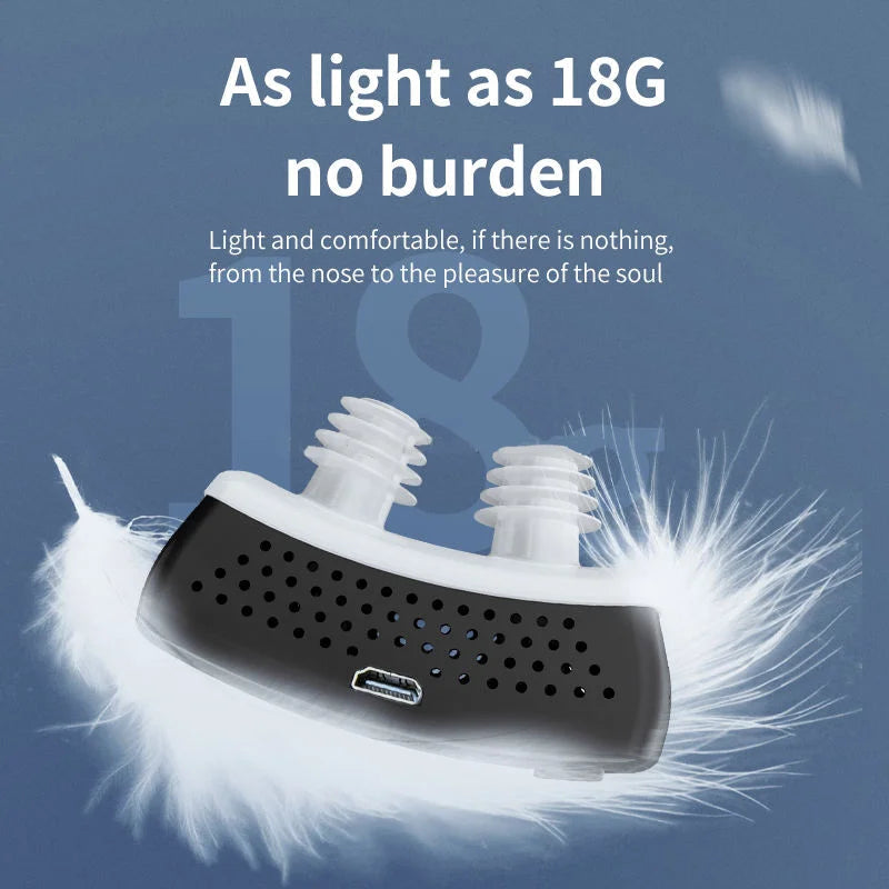 EMS Pulse Stop Snore Portable Comfortable Sleep Well Stop Snore Health Care Sleep Apnea Aid USB Smart Anti Snoring Device  Dream Tech Sleep